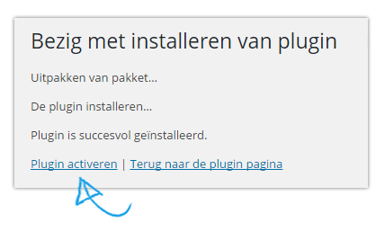 Scherm 'Plugin installeren'